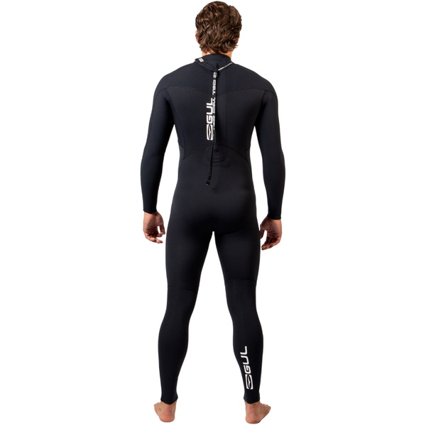 2026 Gul Mens Yulex Flexor 5/4mm Back Zip Wetsuit FX1218 - Black